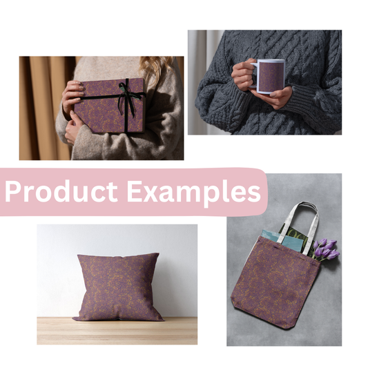 Blossomed 1 - Hand-Drawn Printable Seamless File