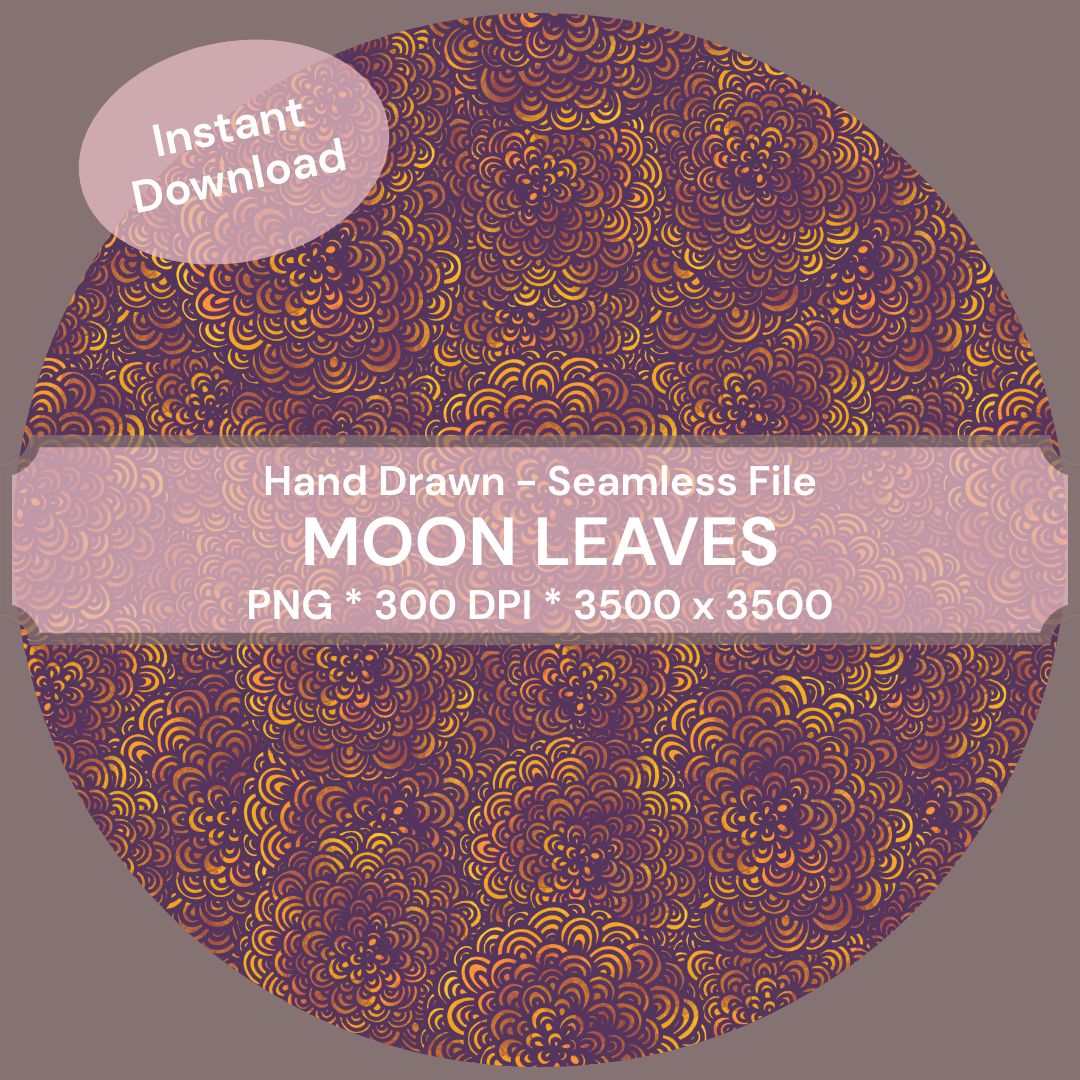 Blossomed 1 - Hand-Drawn Printable Seamless File