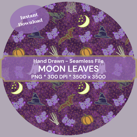 Booberry Season - Hand-Drawn Printable Seamless File