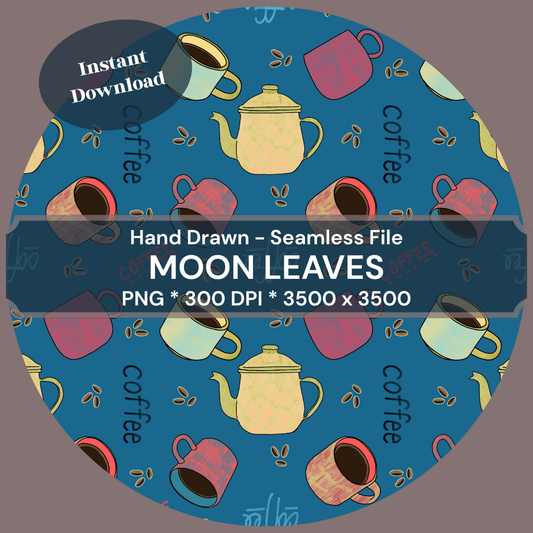 Mugged Hand-Drawn Printable Seamless File