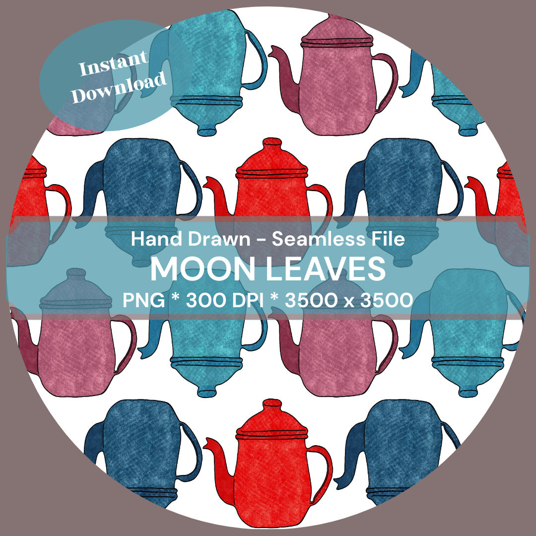 Potted Hand-Drawn Printable Seamless File