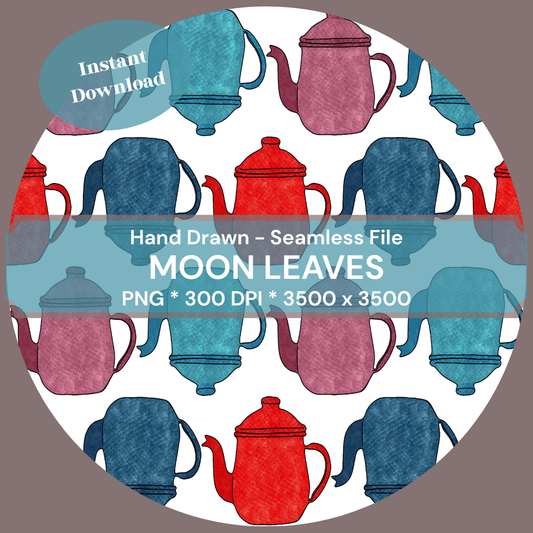 Potted Hand-Drawn Printable Seamless File