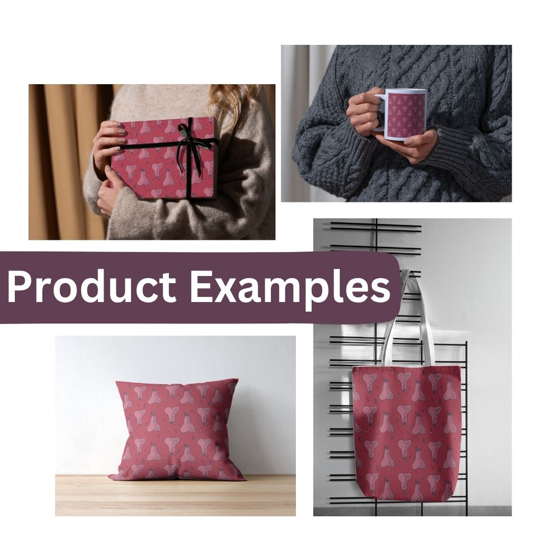 Peared 2 Hand-Drawn Printable Seamless File