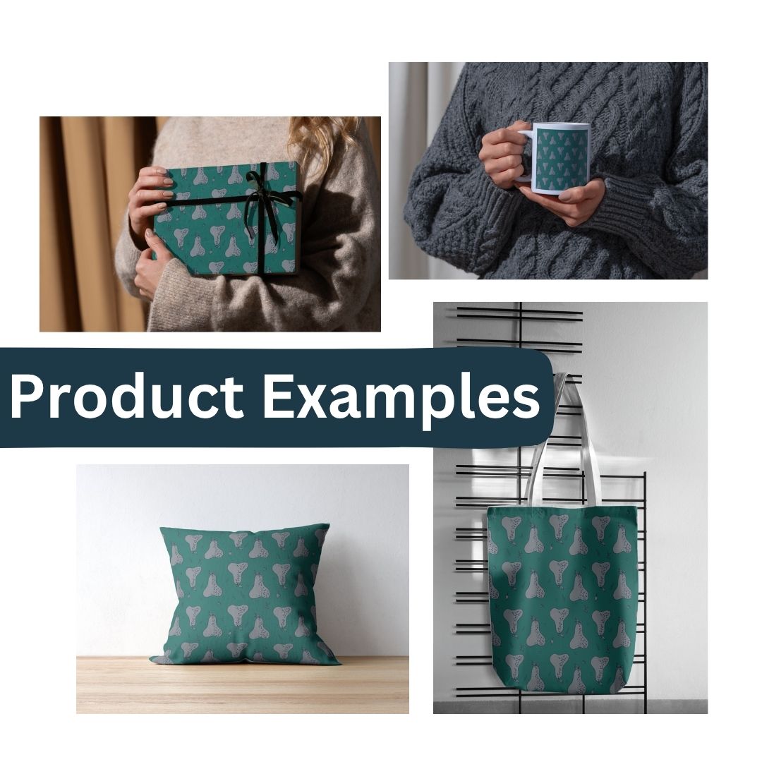 Peared 3 Hand-Drawn Printable Seamless File