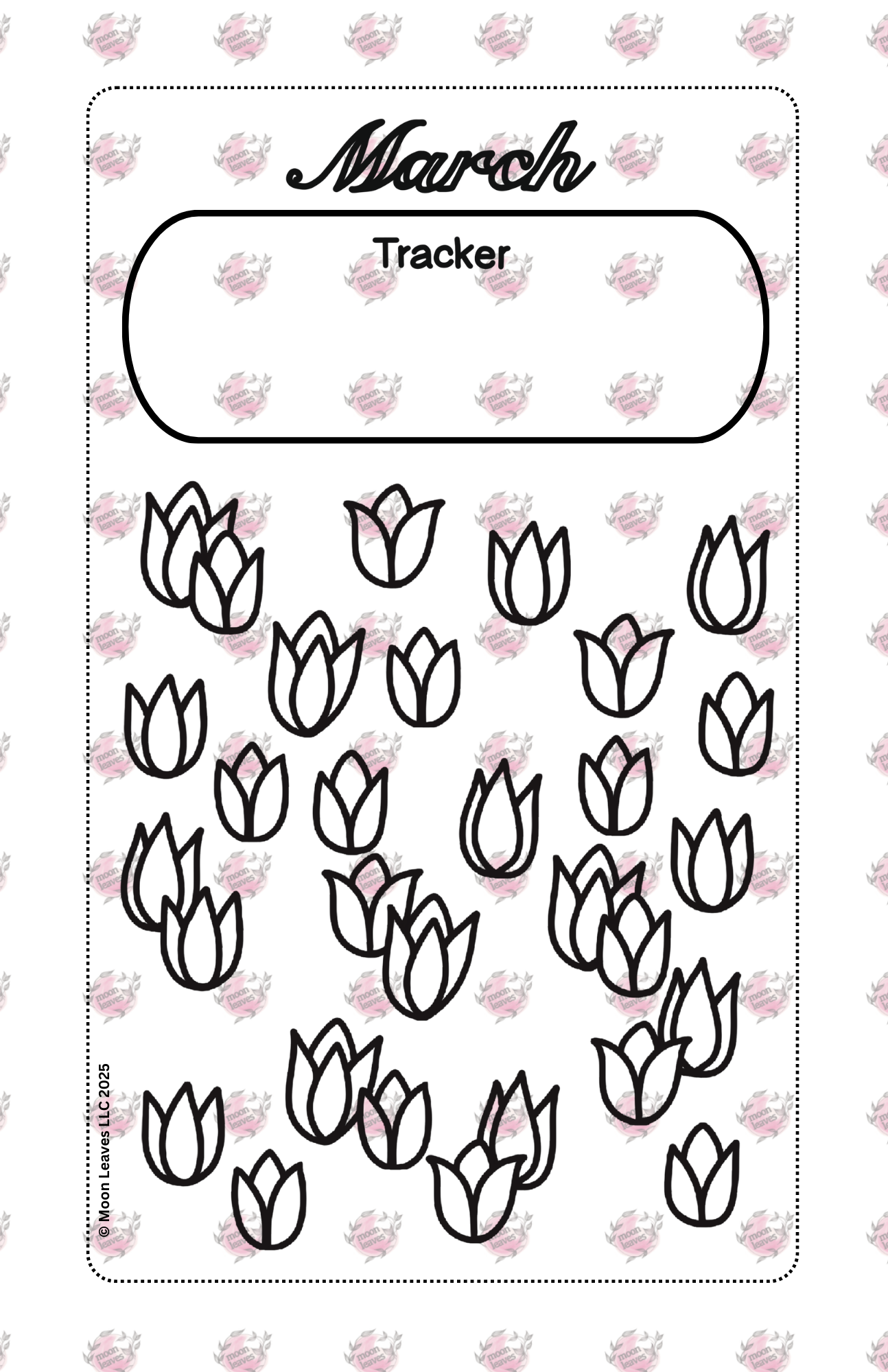 Winter Printable Trackers - 5.5" x 8.5"